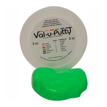 Fabrication Enterprises Val-u-Putty Exercise Putty, Lime, Medium, 2 Ounce 731855